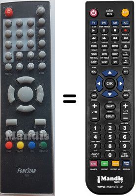 T&eacute;l&eacute;commande &eacute;quivalente Fonestar WHV15708W