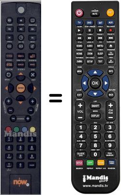 Télécommande équivalente WHV14569W