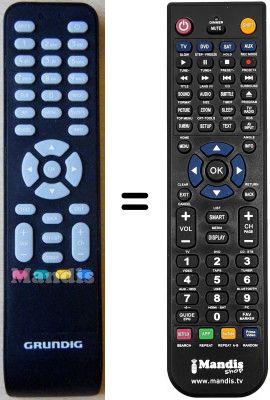 Télécommande équivalente Grundig SEC14055W