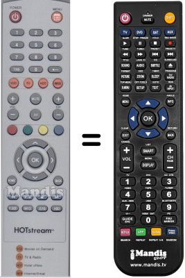 T&eacute;l&eacute;commande &eacute;quivalente WHV14507W