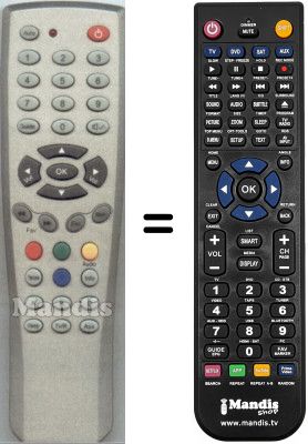T&eacute;l&eacute;commande &eacute;quivalente WHV3993W