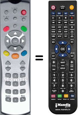 T&eacute;l&eacute;commande &eacute;quivalente WHV3465W