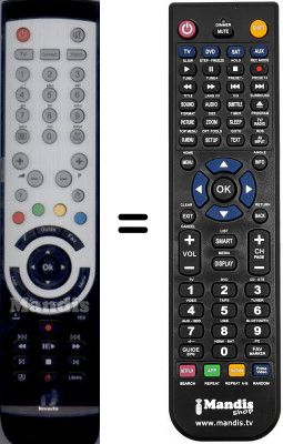 Télécommande équivalente WHV15754W