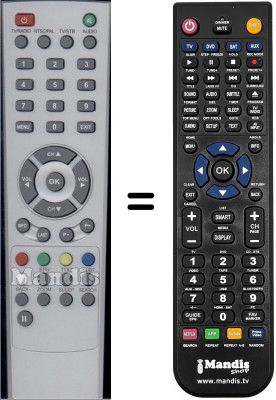 T&eacute;l&eacute;commande &eacute;quivalente WHV15837W