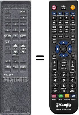 T&eacute;l&eacute;commande &eacute;quivalente WHV3270W