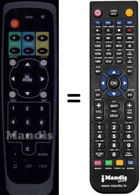 T&eacute;l&eacute;commande &eacute;quivalente WHV3110W