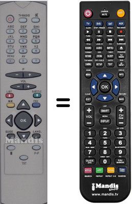 T&eacute;l&eacute;commande &eacute;quivalente WHV15741W