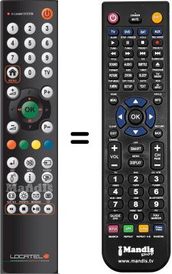 T&eacute;l&eacute;commande &eacute;quivalente Locatel WHV12405W