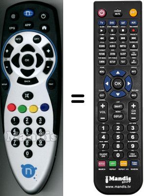 T&eacute;l&eacute;commande &eacute;quivalente WHV15908W