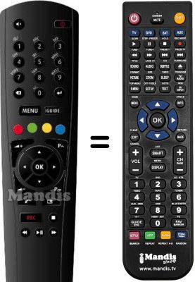 T&eacute;l&eacute;commande &eacute;quivalente WHV12450W