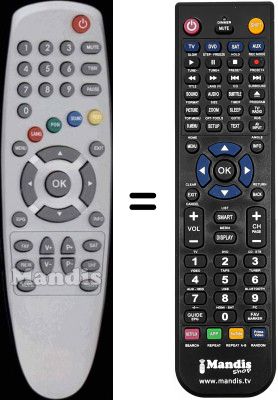 T&eacute;l&eacute;commande &eacute;quivalente WHV3112W