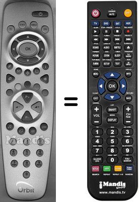 T&eacute;l&eacute;commande &eacute;quivalente WHV3499W