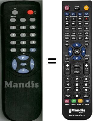 Télécommande équivalente WHV3280W