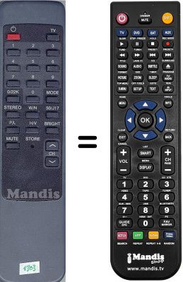 T&eacute;l&eacute;commande &eacute;quivalente WHV14573W