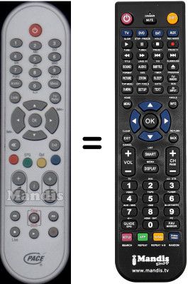 Télécommande équivalente WHV15777W