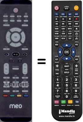 Télécommande équivalente WHV15094W