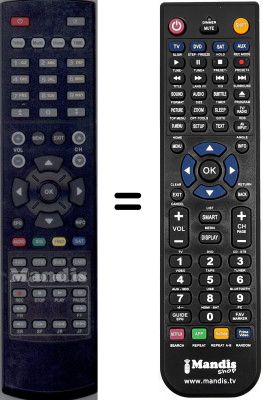 Télécommande équivalente WHV15776W