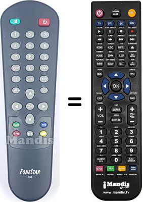 T&eacute;l&eacute;commande &eacute;quivalente Fonestar WHV14856W
