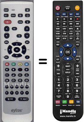 Télécommande équivalente WHV3393W