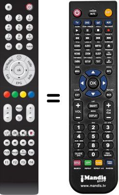 T&eacute;l&eacute;commande &eacute;quivalente WHV12494W