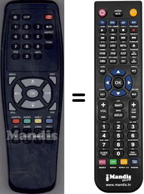 T&eacute;l&eacute;commande &eacute;quivalente WHV3902W