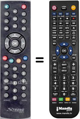 Télécommande équivalente Strong WHV15806W