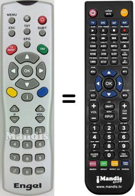 T&eacute;l&eacute;commande &eacute;quivalente Engel SEC12371W
