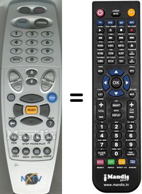 T&eacute;l&eacute;commande &eacute;quivalente WHV15376W