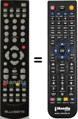 Télécommande équivalente Blusens HVS53075