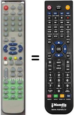 T&eacute;l&eacute;commande &eacute;quivalente HVS54868