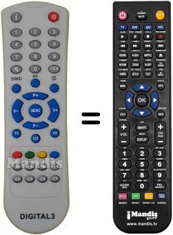 Télécommande équivalente XK-97685