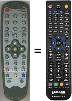 T&eacute;l&eacute;commande &eacute;quivalente HVS53329