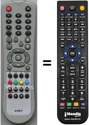 T&eacute;l&eacute;commande &eacute;quivalente HVS53266