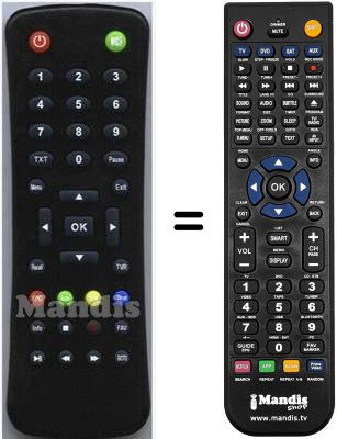 T&eacute;l&eacute;commande &eacute;quivalente FTE MAXIMAL HVS53269