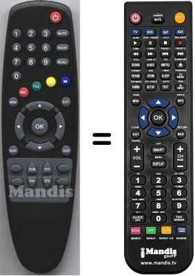 T&eacute;l&eacute;commande &eacute;quivalente HVS53303