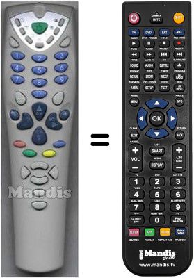 T&eacute;l&eacute;commande &eacute;quivalente HVS54948