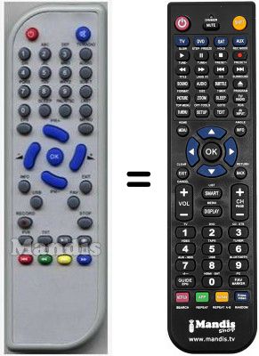 T&eacute;l&eacute;commande &eacute;quivalente HVS53434