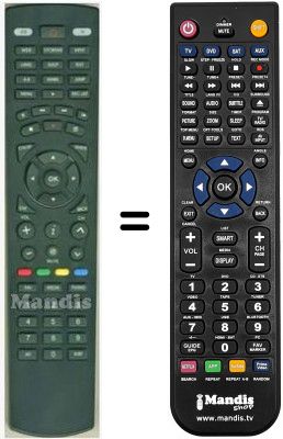 Télécommande équivalente HVS53455