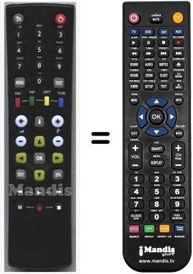 Télécommande équivalente Benq HVS53496