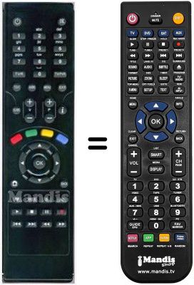 Télécommande équivalente HVS53469