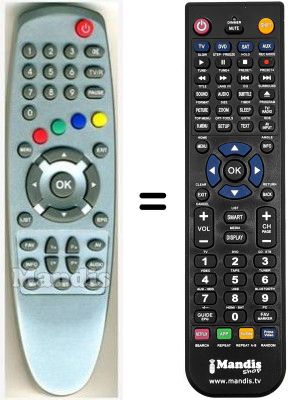 T&eacute;l&eacute;commande &eacute;quivalente HVS53475