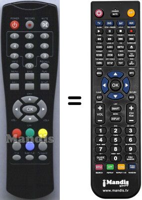 T&eacute;l&eacute;commande &eacute;quivalente HVS53483