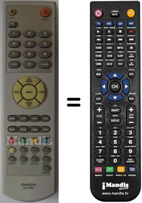 Télécommande équivalente HVS54754