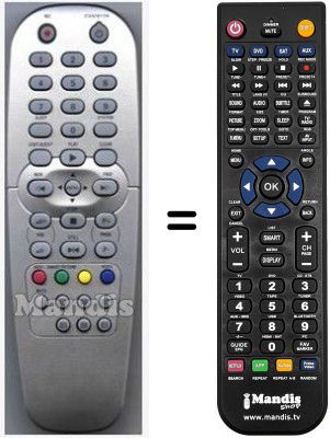 Télécommande équivalente HVS54079