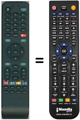 T&eacute;l&eacute;commande &eacute;quivalente HVS53254