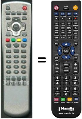 Télécommande équivalente HVS54014