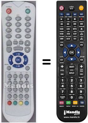 Télécommande équivalente HVS53230