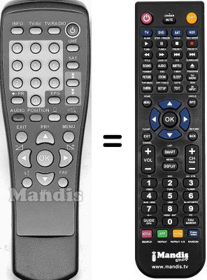 T&eacute;l&eacute;commande &eacute;quivalente WVB5070