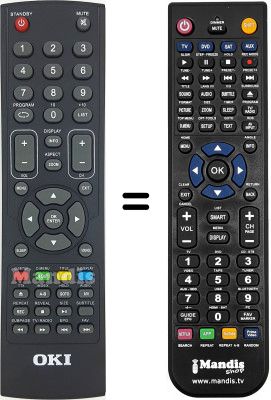 Télécommande équivalente Oki WHV12073