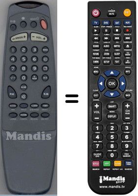 Télécommande équivalente WHV3976